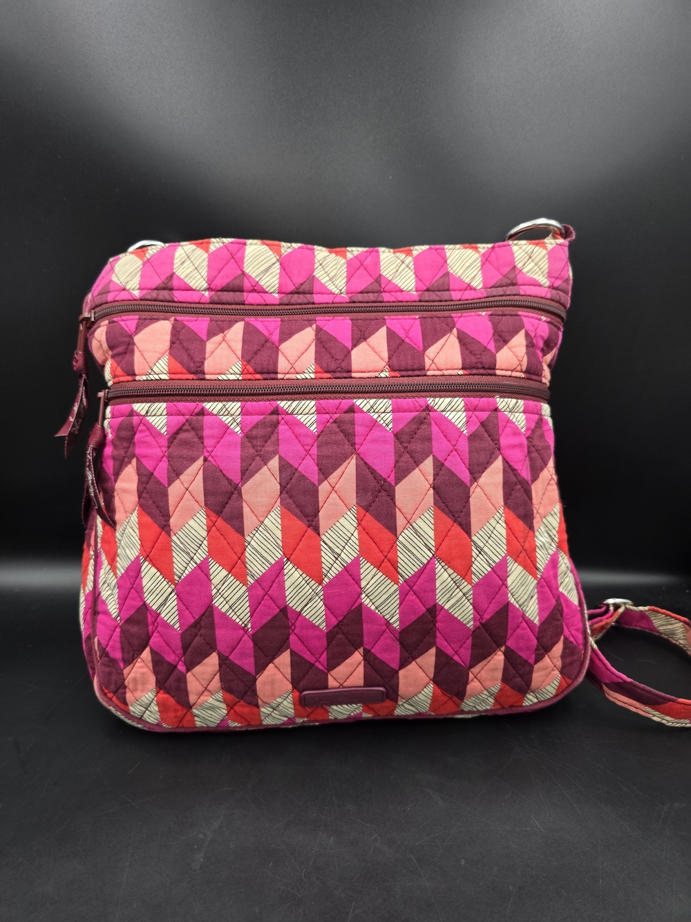 Vera Bradley Pink Multi Quilted Crossbody Bag